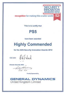 PS5 security innovation award 2012